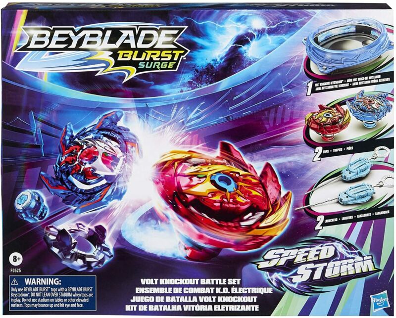 BEYBLADE SPEEDSTORM VOLT KNOCKOUT BATTLE SET - Toyworld Frankston