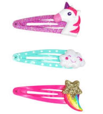 PINK POPPY STAR CLOUD & UNICORN HAIRCLIP - Toyworld Frankston