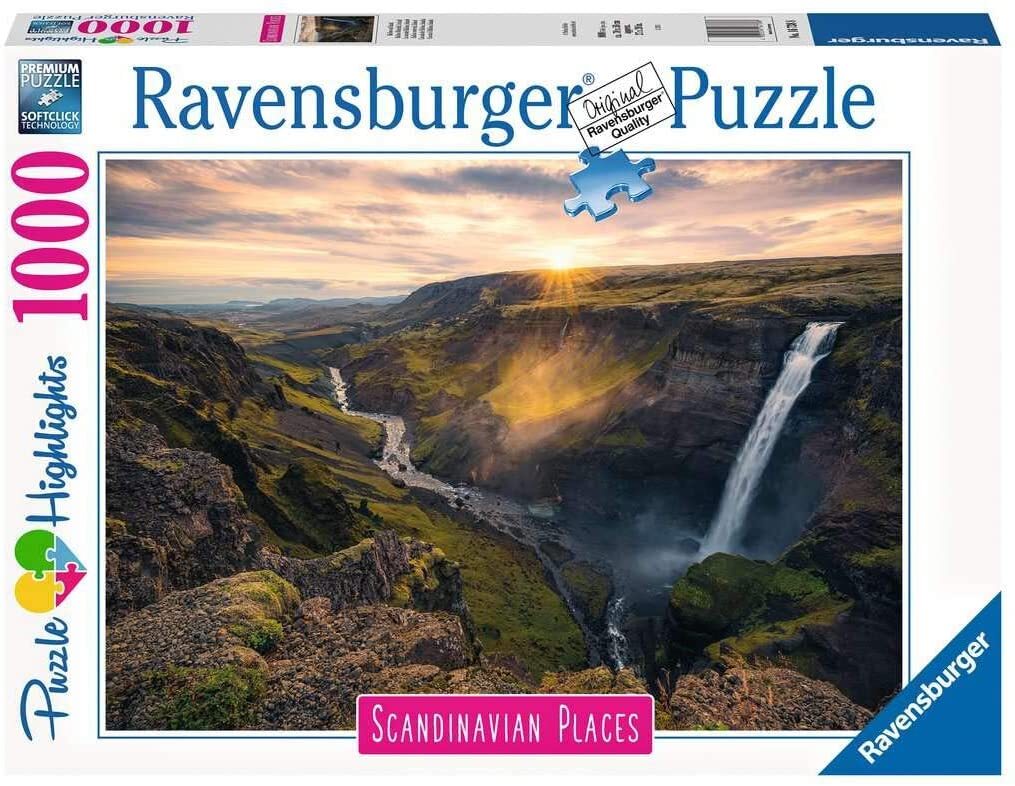 RAVENSBURGER - HAIFOSS WATERFALL, ICELAND - Toyworld Frankston