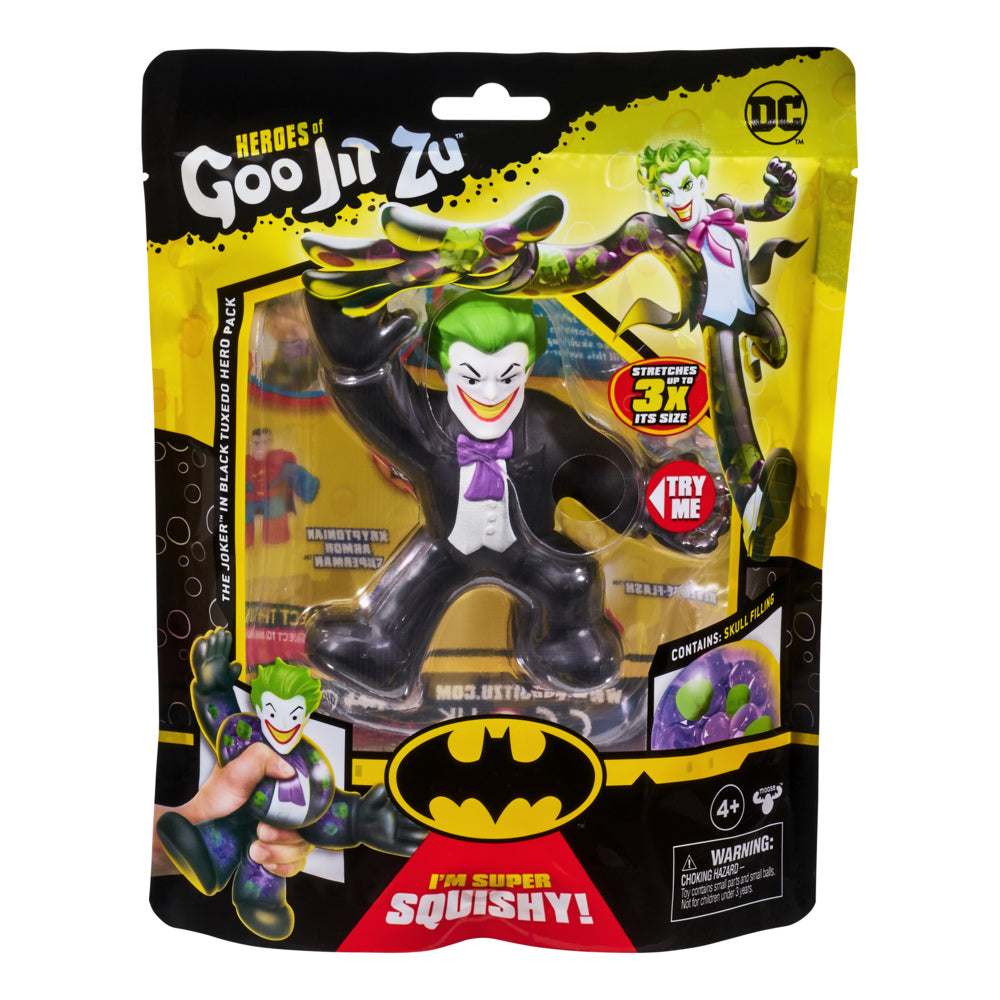 HEROES OF GOO JIT ZU DC S3 THE JOKER IN BLACK TUXEDO - Toyworld Frankston