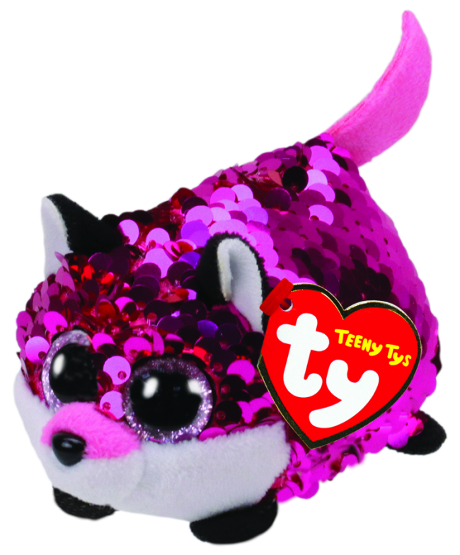 TEENY TYS BEANIE BOO SEQUIN - JEWEL FOX - Toyworld Frankston