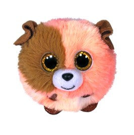 TY PUFFIES MANDARIN ORANGE DOG WITH SPOT - Toyworld Frankston
