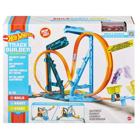 HOT WHEELS TRACK BUILDER INFINITY LOOP KIT - Toyworld Frankston