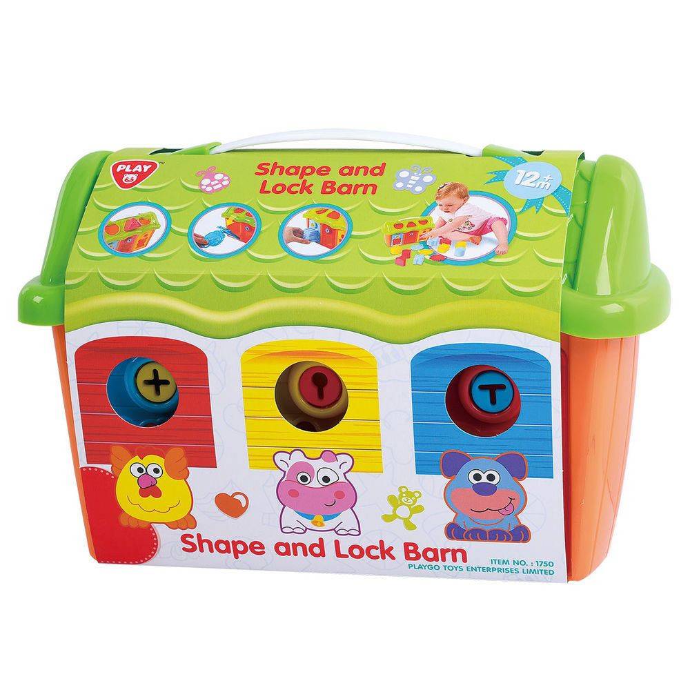 PLAYGO SHAPE AND LOCK BARN - Toyworld Frankston
