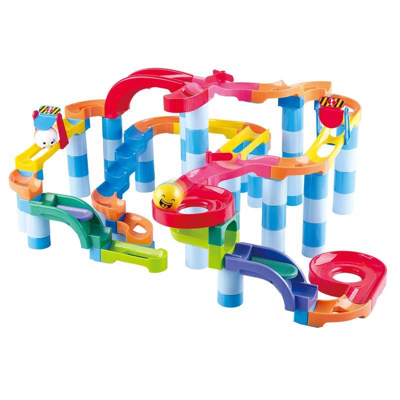 PLAYGO POWER SPIN MARBLE RUN SUPER 128PCS - Toyworld Frankston
