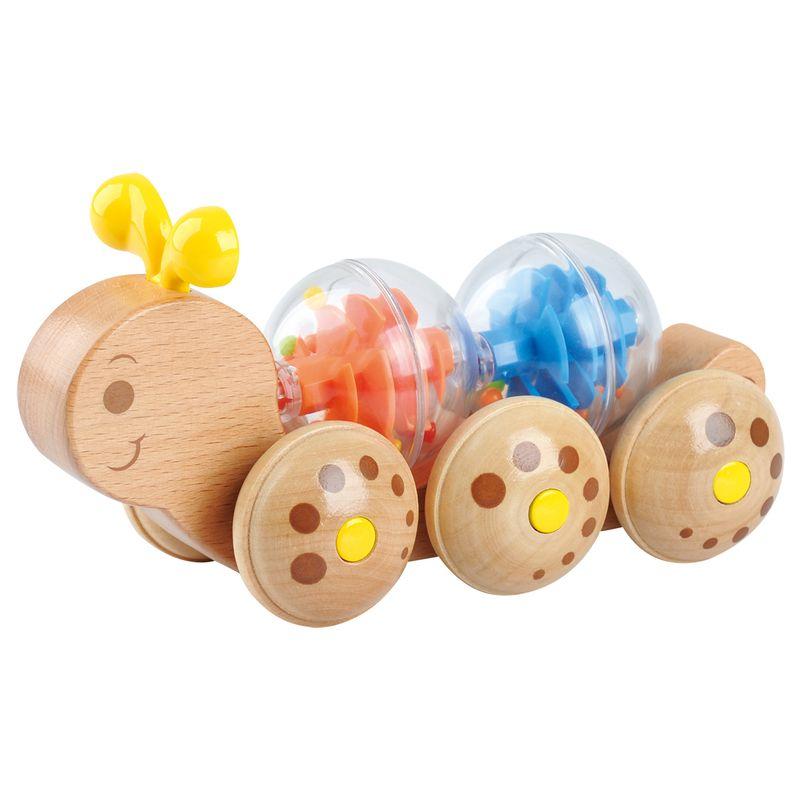 PLAYGO ROLLING CATERPILLAR - BEECH WOOD & BIRADIO CONTROLLEDH WOOD - Toyworld Frankston