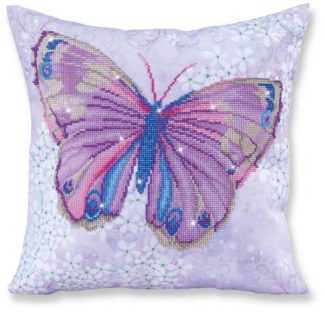 DIAMOND DOTZ DECORATIVE PILLOW CASE - PAPILLON MAUVE - Toyworld Frankston