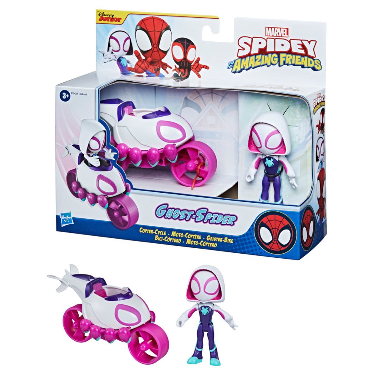 SPIDEY AMAZING FRIENDS HERO FIGURE SET - GHOST-SPIDER - Toyworld Frankston
