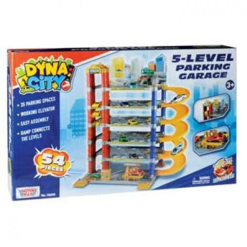 MOTOR MAX 5 LEVEL PARKING GARAGE WITH 5 CARS - Toyworld Frankston