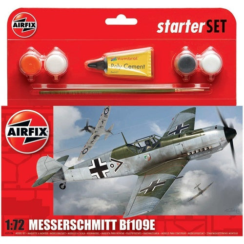 AIRFIX MESSERSCHMITT BF109E-3 STARTER KIT - Toyworld Frankston