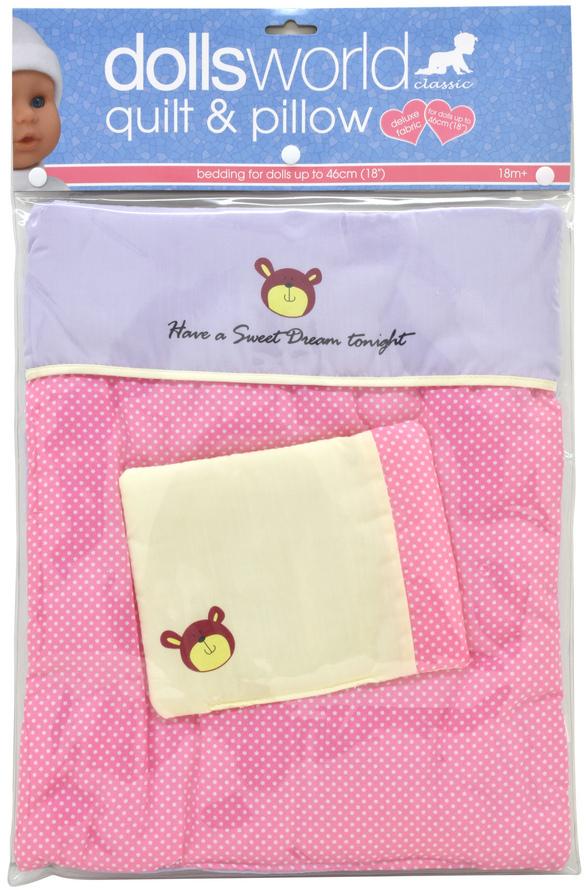 DOLLSWORLD QUILT AND PILLOW - Toyworld Frankston