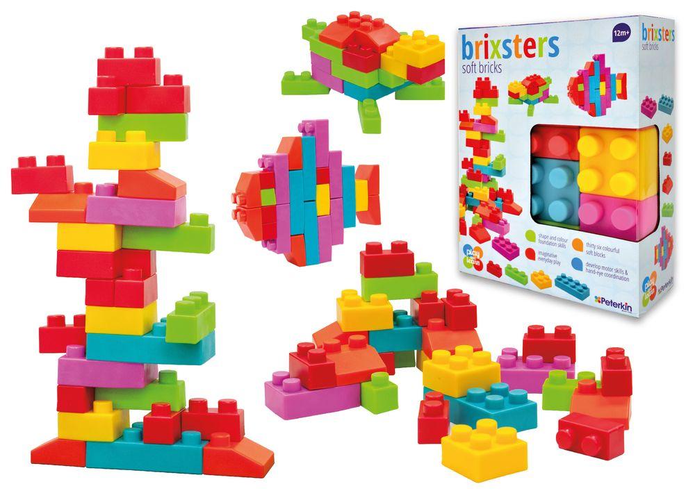 PLAY AND LEARN BRIXSTERS SOFT BRICKS - Toyworld Frankston