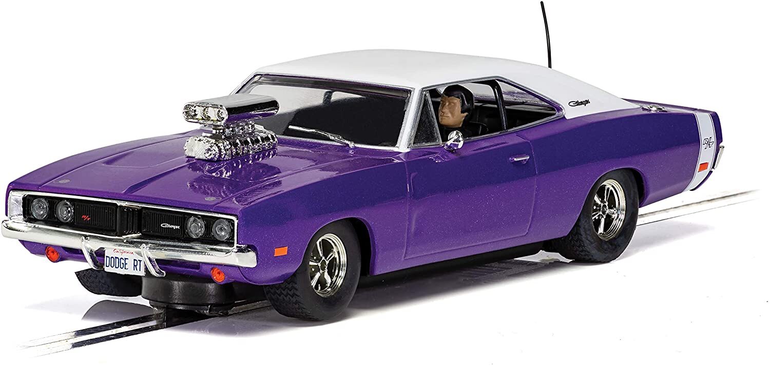 SCALEXTRIC DODGE CHARGER R/T PURPLE SLOT CAR