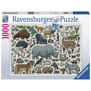 RBURG - YOU WILD ANIMAL PUZZLE 1000 PC PUZZLE - Toyworld Frankston