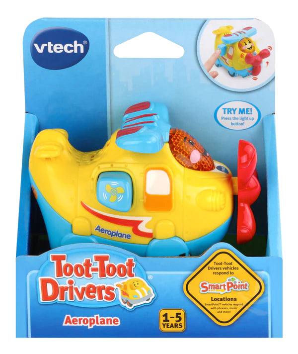 VTECH TOOT TOOT DRIVERS VEHICLE ASSORTMENT - AEROPLANE - Toyworld Frankston