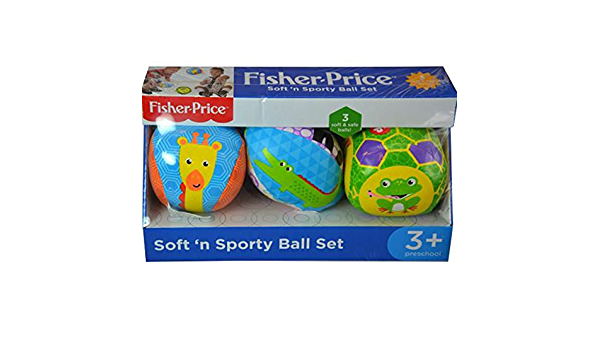FISHER-PRICE SOFT BOUNCY BALL SET 3PC - Toyworld Frankston