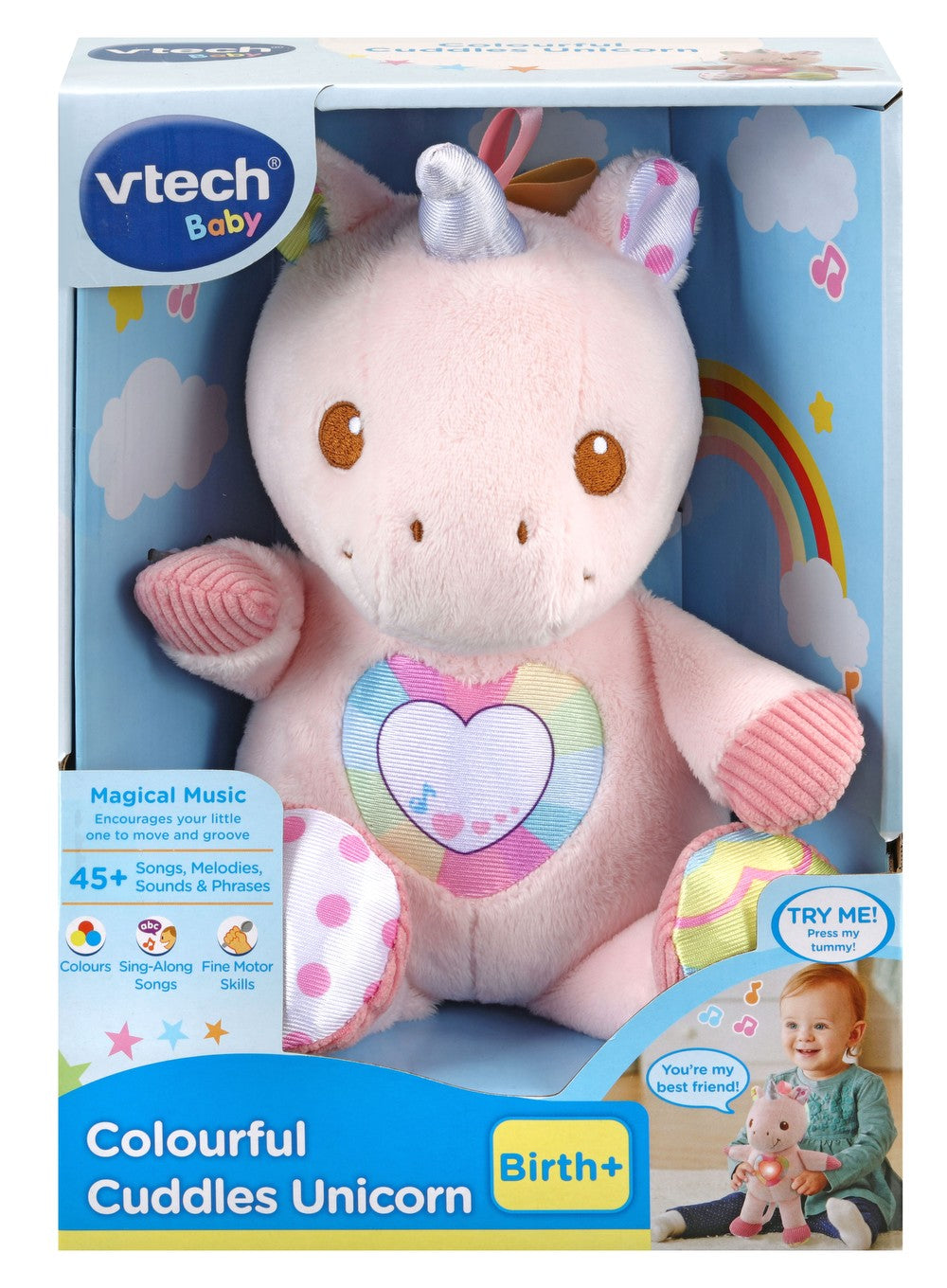 COLOURFUL CUDDLES UNICORN - Toyworld Frankston