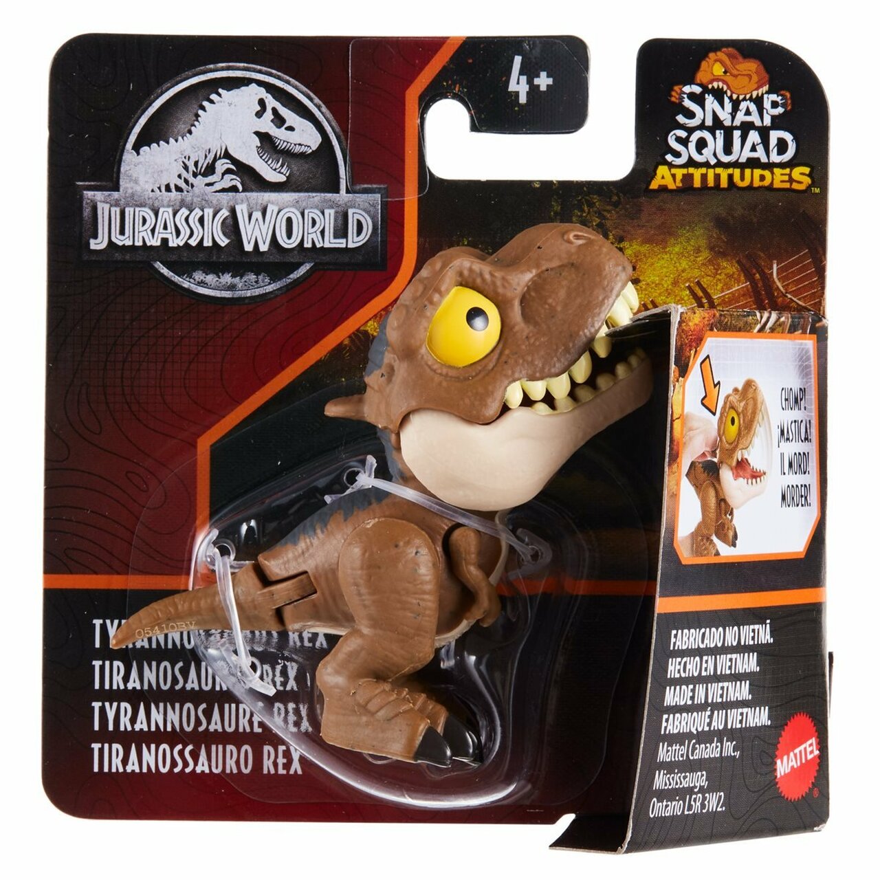 JURASSIC WORLD SNAP SQUAD ATTITUDES - TYRANNOSAURUS REX - Toyworld Frankston