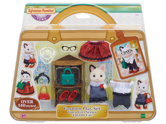 SYLVANIAN FAMILIES FASHION PLAY SET TUXEDO CAT | Toyworld Frankston | Toyworld Frankston