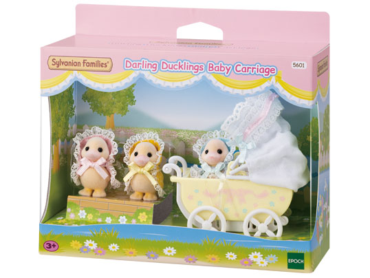 SYLVANIAN FAMILIES DARLING DUCKLINGS BABY CARRIAGE - Toyworld Frankston