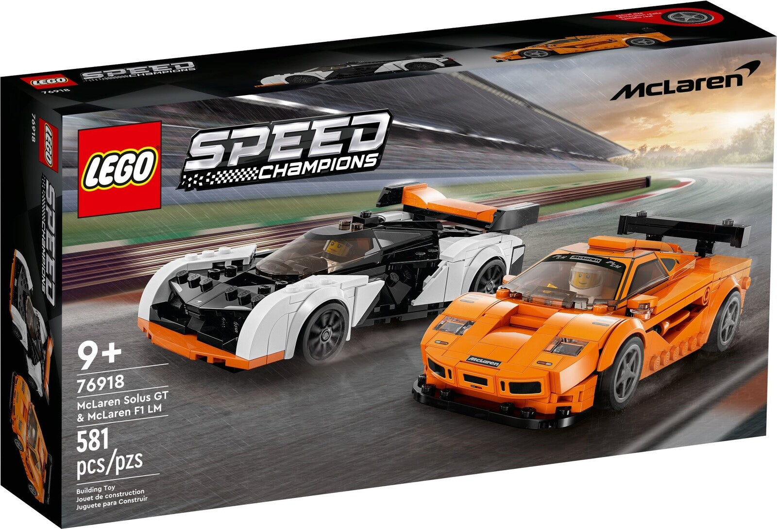LEGO SPEED CHAMPIONS 76918 MCLAREN SOLUS GT & MCLAREN F1 LM - Toyworld Frankston