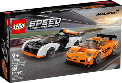 LEGO SPEED CHAMPIONS 76918 MCLAREN SOLUS GT & MCLAREN F1 LM - Toyworld Frankston
