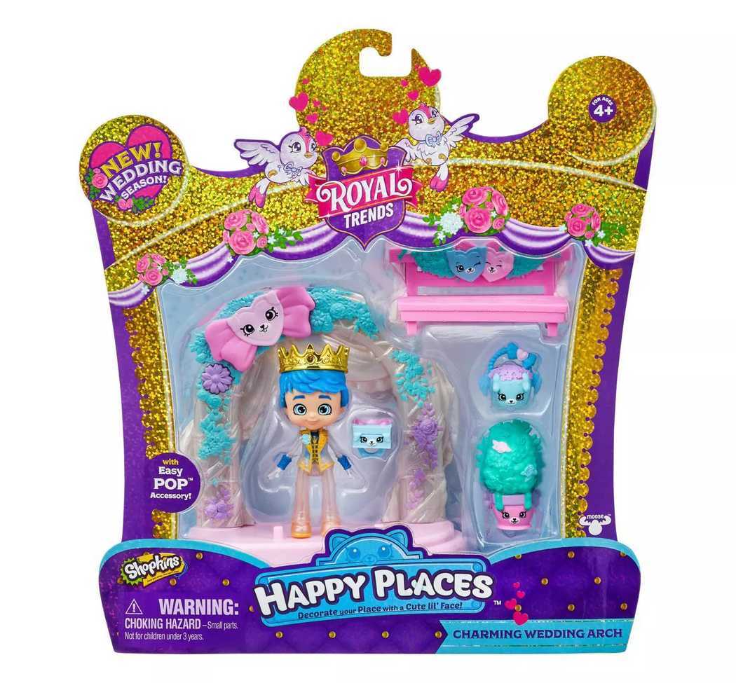 SHOPKINS HAPPY PLACES HAPPY SCENE PK - CHARMING WEDDING ARCH - Toyworld Frankston