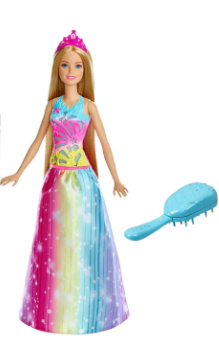 BARBIE DREAMTOPIA BRUSH N SPARKLE PRINCESS - Toyworld Frankston