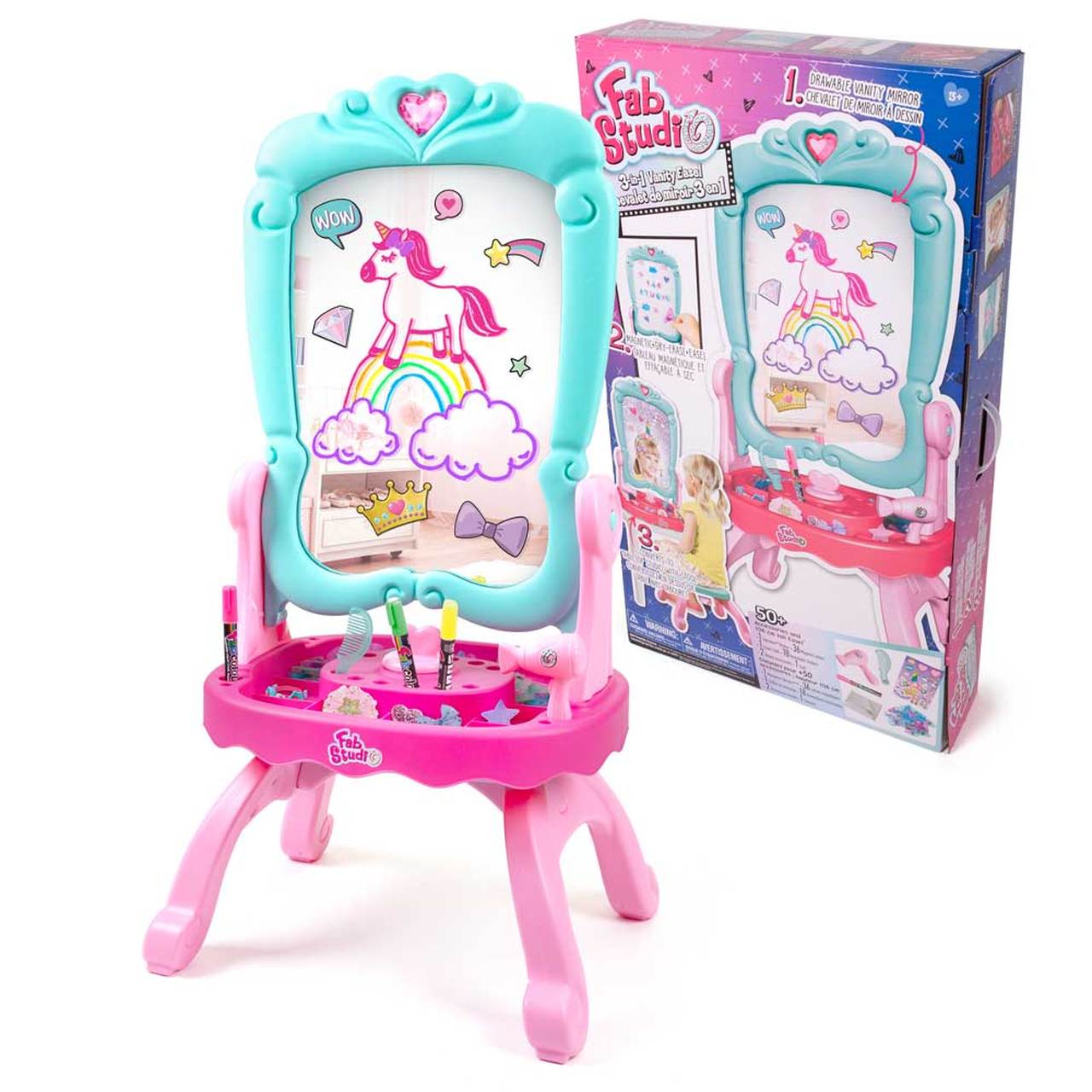 FAB STUDIO 3IN1 VANITY EASEL 6041 | FAB STUDIO | Toyworld Frankston