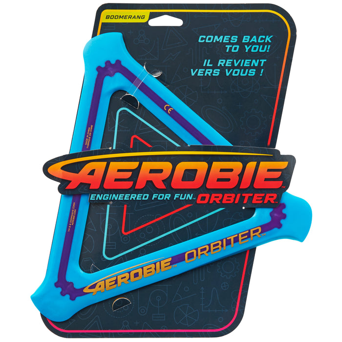 AEROBIE ORBITER "BOOMERANG" BLUE - Toyworld Frankston