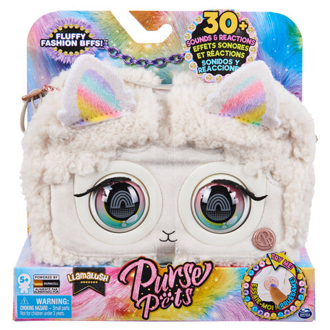PURSE PETS FLUFFY - LLAMALUSH - Toyworld Frankston