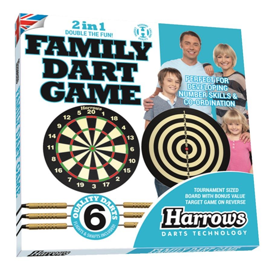 HARROWS 2 IN 1 FAMILY DART GAME - Toyworld Frankston