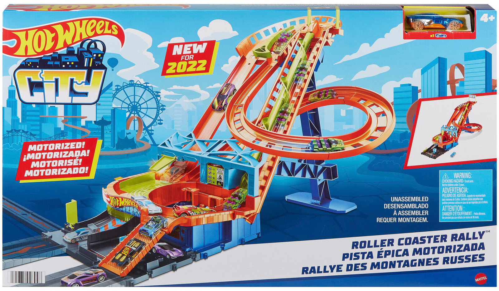HOTWHEELS ROLLERCOASTER RALLY MOTORIZED - Toyworld Frankston