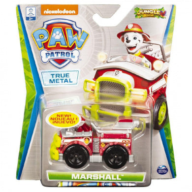 PAW PATROL METAL VEHICLE JUNGLE RESCUE ASSORTMENT MARSHALL - Toyworld Frankston