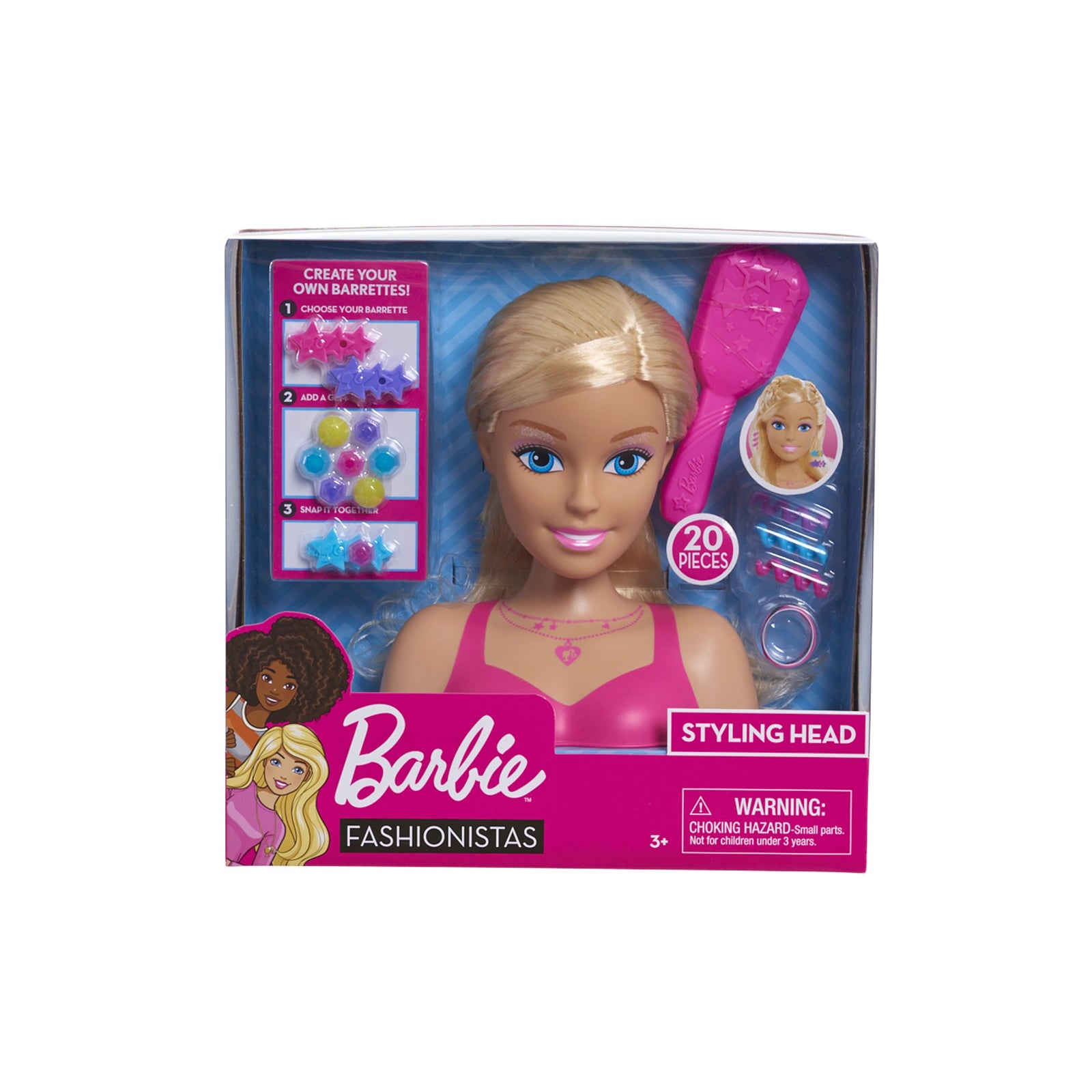 BARBIE SMALL STYLING HEAD - BLONDE - Toyworld Frankston