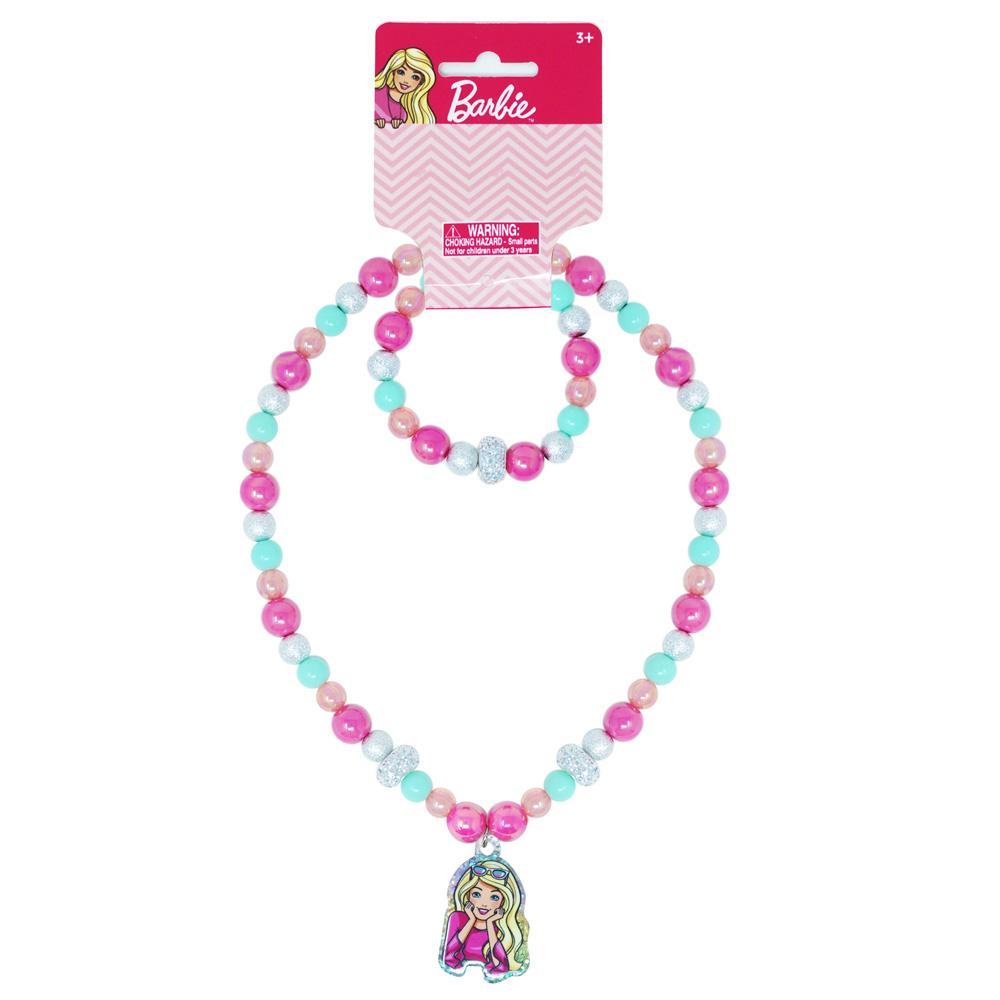 BARBIE NECKLACE 7 BRACELET SET - Toyworld Frankston