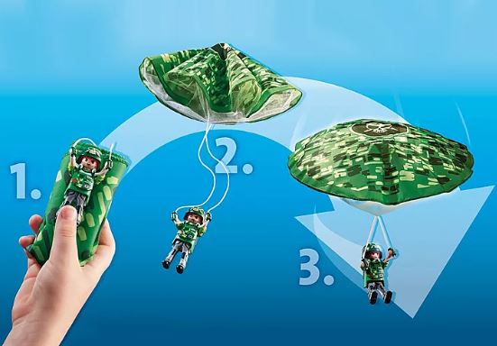 PLAYMOBIL POLICE PARACHUTE SEARCH - 70569
