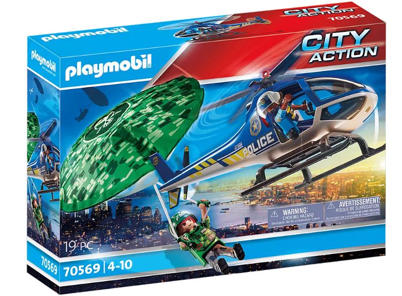 PLAYMOBIL POLICE PARACHUTE SEARCH - 70569