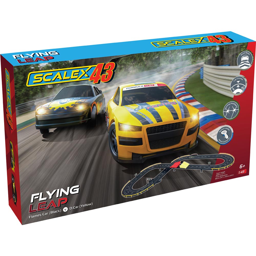 SCALEXTRIC F1002 SCALEX43 FLYING LEAP SLOT CAR SET - Toyworld Frankston