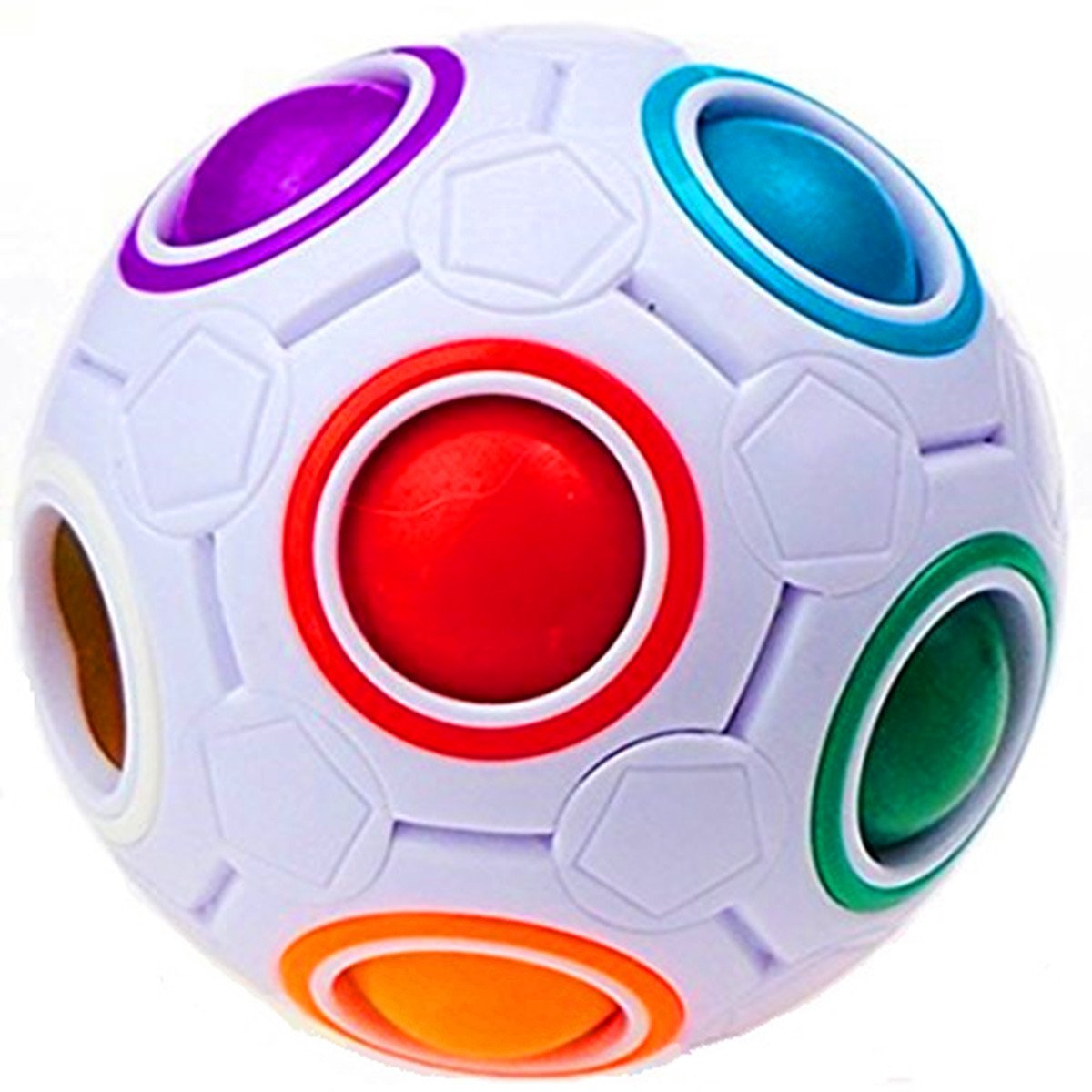 RAINBOW PUZZLE FIDGET BALL - Toyworld Frankston