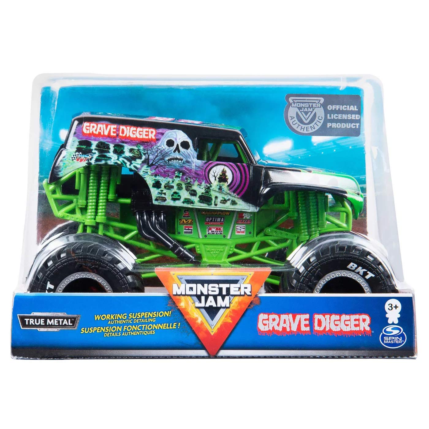 MONSTER JAM DIECAST TRUCKS - GRAVE DIGGER - Toyworld Frankston