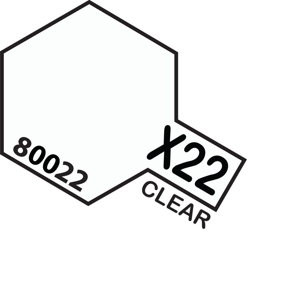 TAMIYA ACRYLIC MINI X-22 CLEAR - Toyworld Frankston