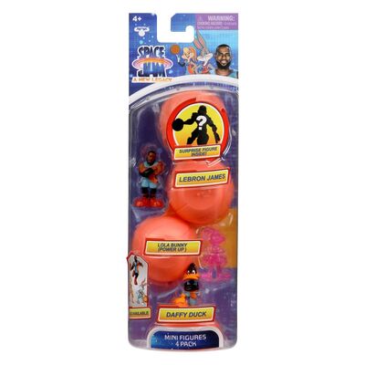 SPACE JAM : A NEW LEGACY FIGURE 4 PACK ASSORTED MINI FIGURES - Toyworld Frankston