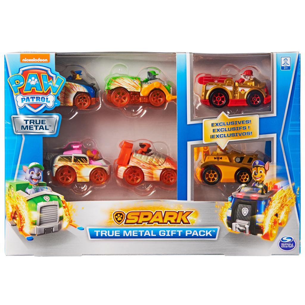 PAW PATROL TRUE METAL GIFT PACK SPARK SERIES - Toyworld Frankston