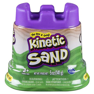 KINETIC SAND CASTLE CONTAINER 5oz - GREEN - Toyworld Frankston