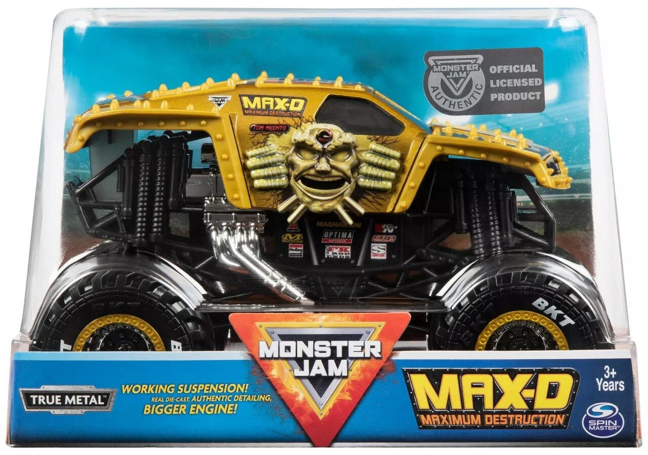 MONSTER JAM DIECAST 1:24 TRUCKS - MAX-D - Toyworld Frankston