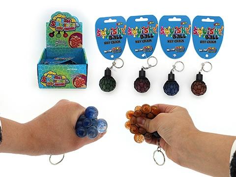 MESH SQUISHY BALL KEY CHAIN - Toyworld Frankston