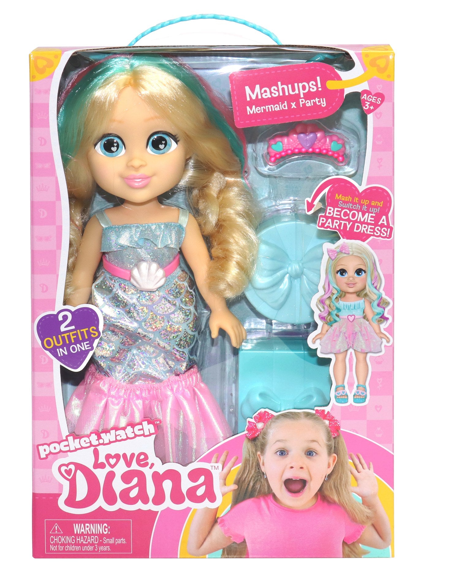LOVE DIANA 13 INCH DOLL MASHUP MERMAID - Toyworld Frankston