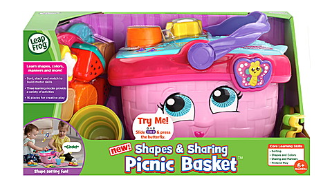 LEAP FROG - SHAPES & SHARING PICNIC BASKET - Toyworld Frankston
