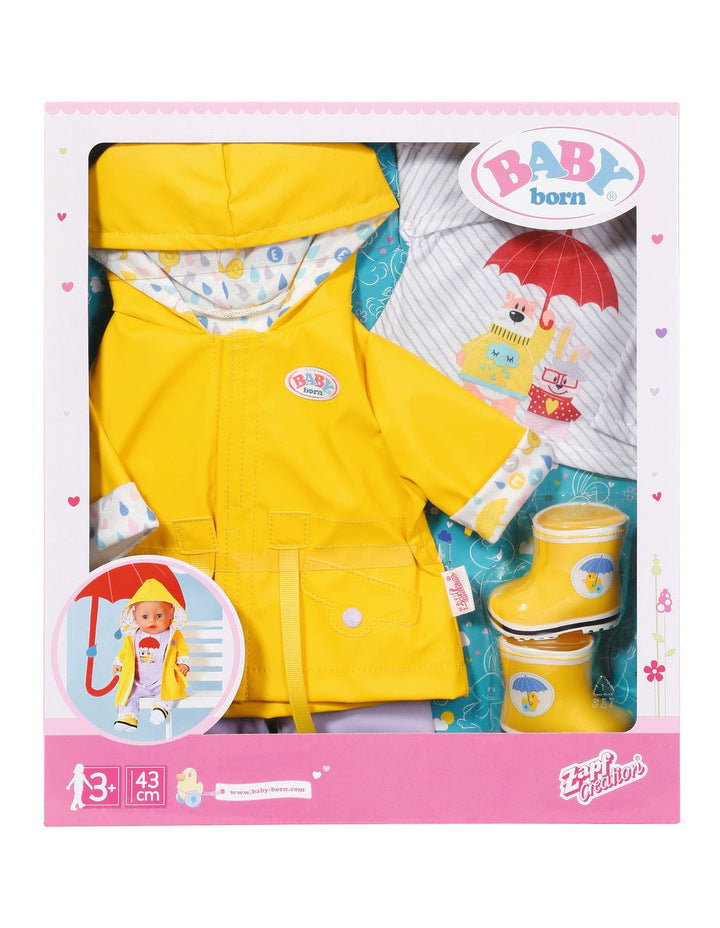 BABY BORN DELUXE RAIN SET 43CM - Toyworld Frankston